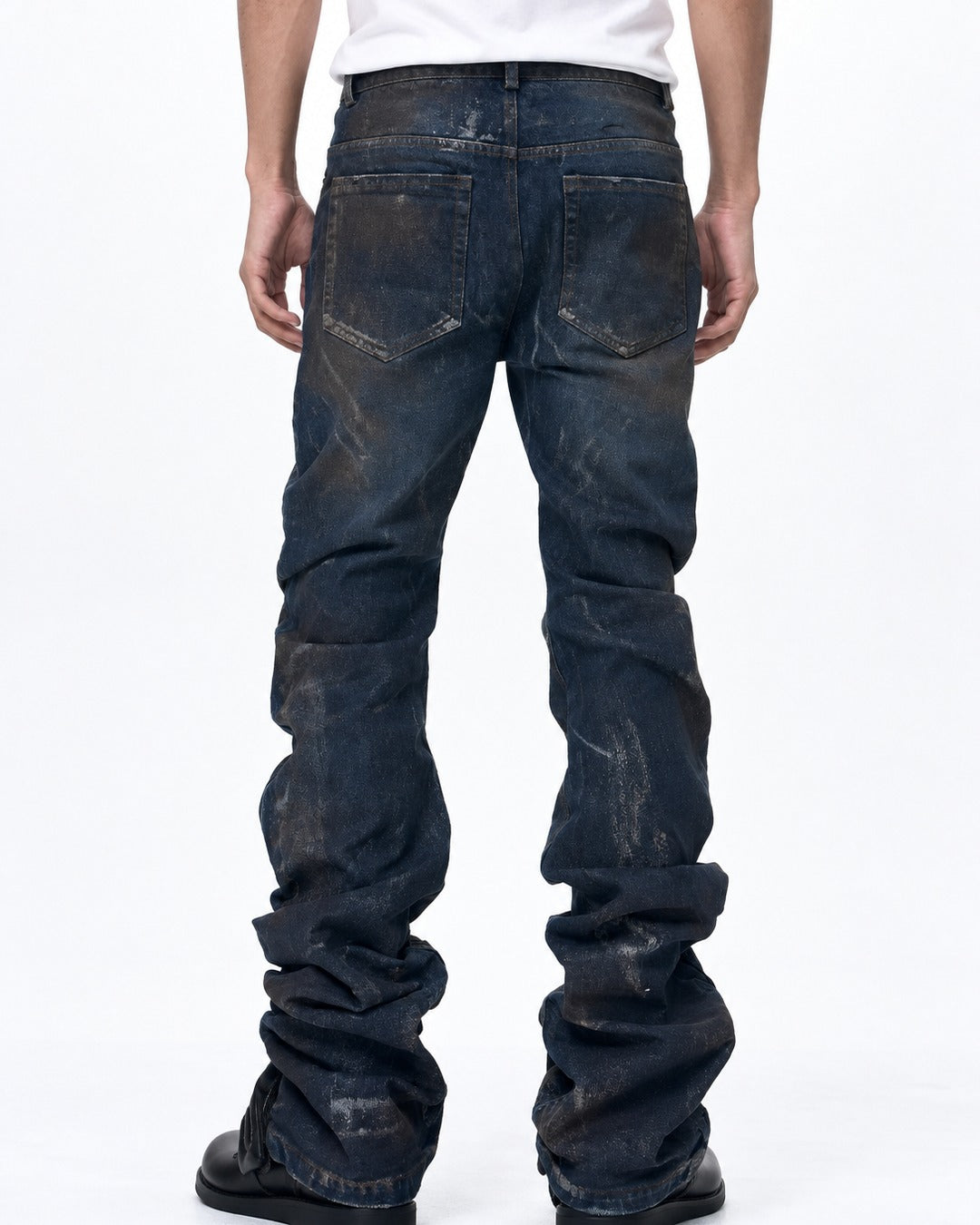 Union Jack Studded Flared Jeans