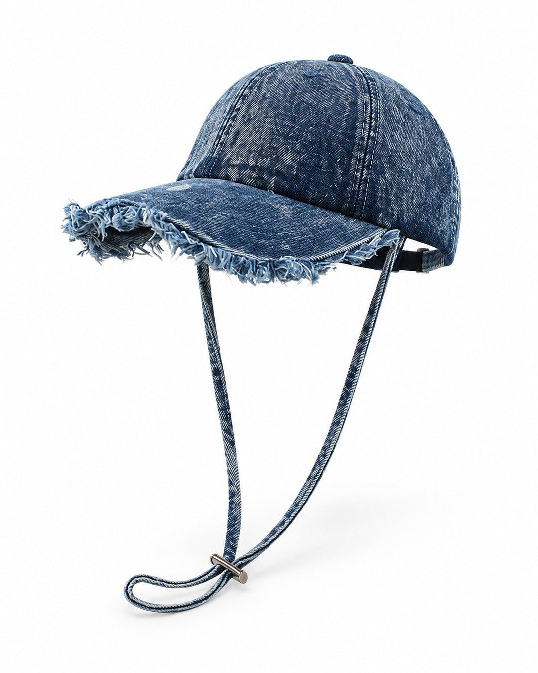 Frayed Denim Baseball Cap