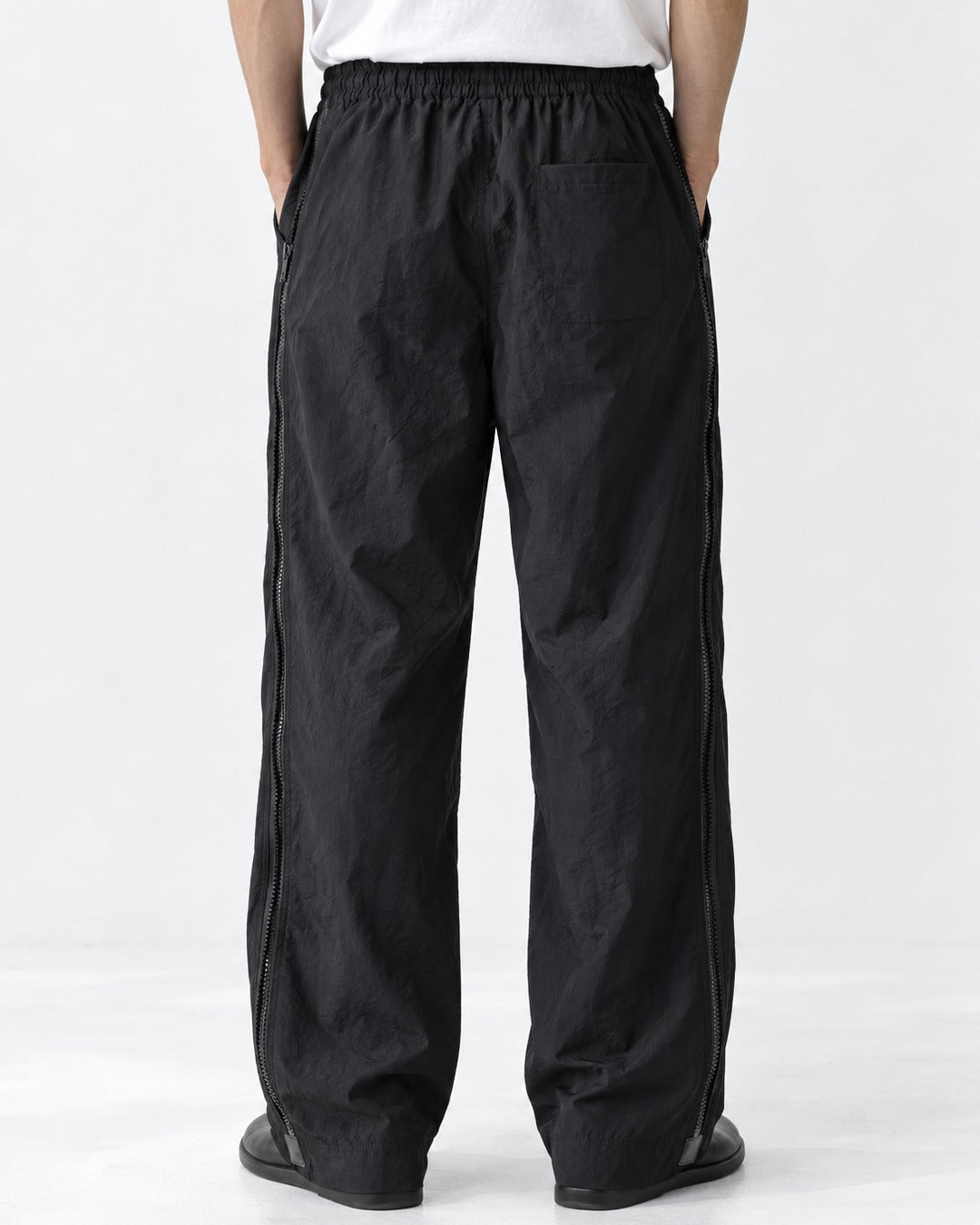 Side Zip Wide-Leg Pants