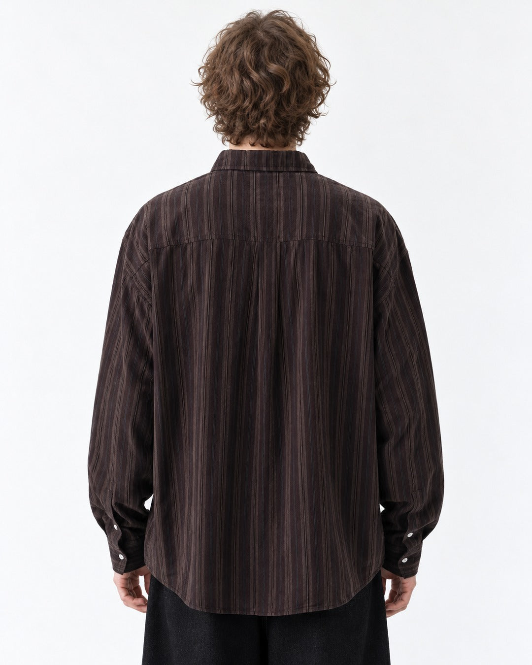 Striped Art-Collage Shirt
