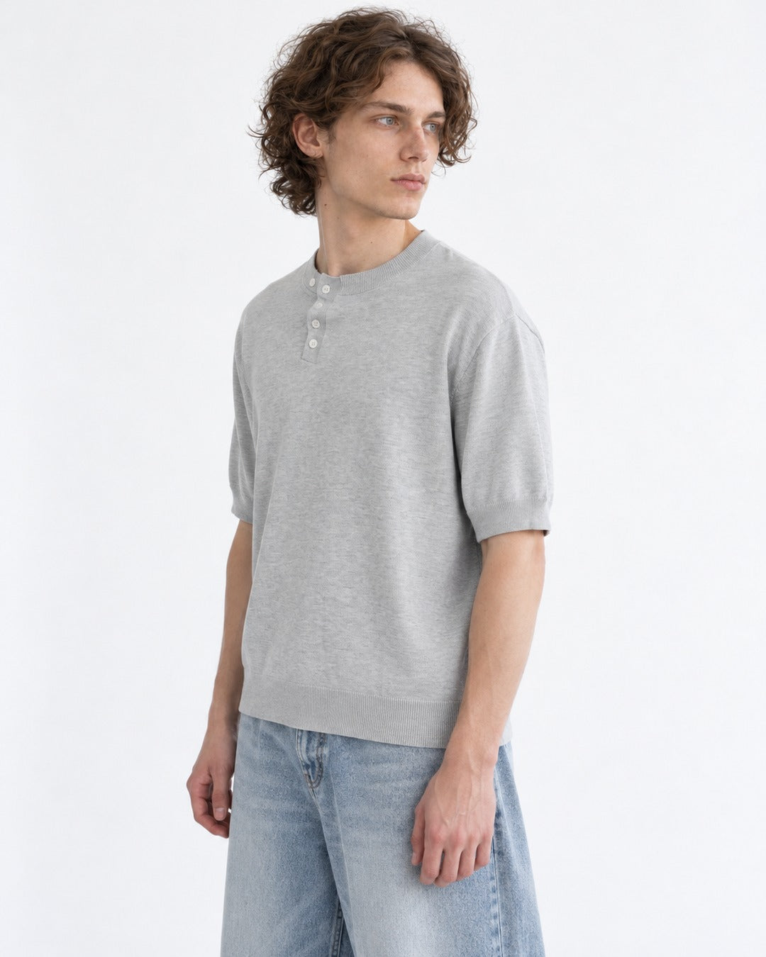 Crew-Neck Knit Top