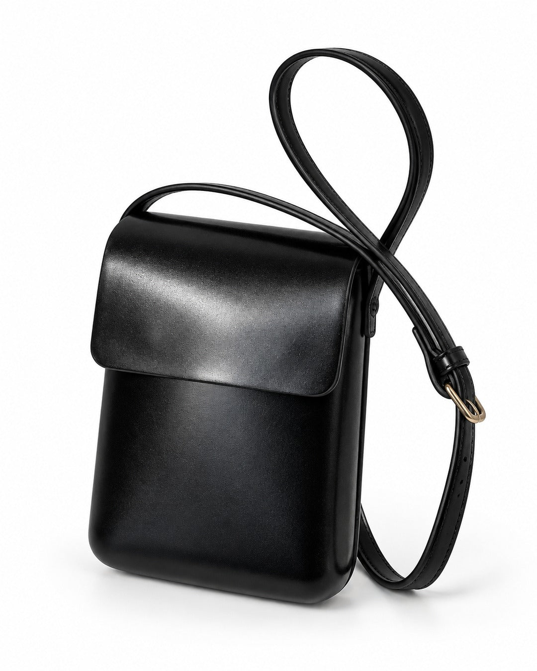 Compact Flap Crossbody Bag