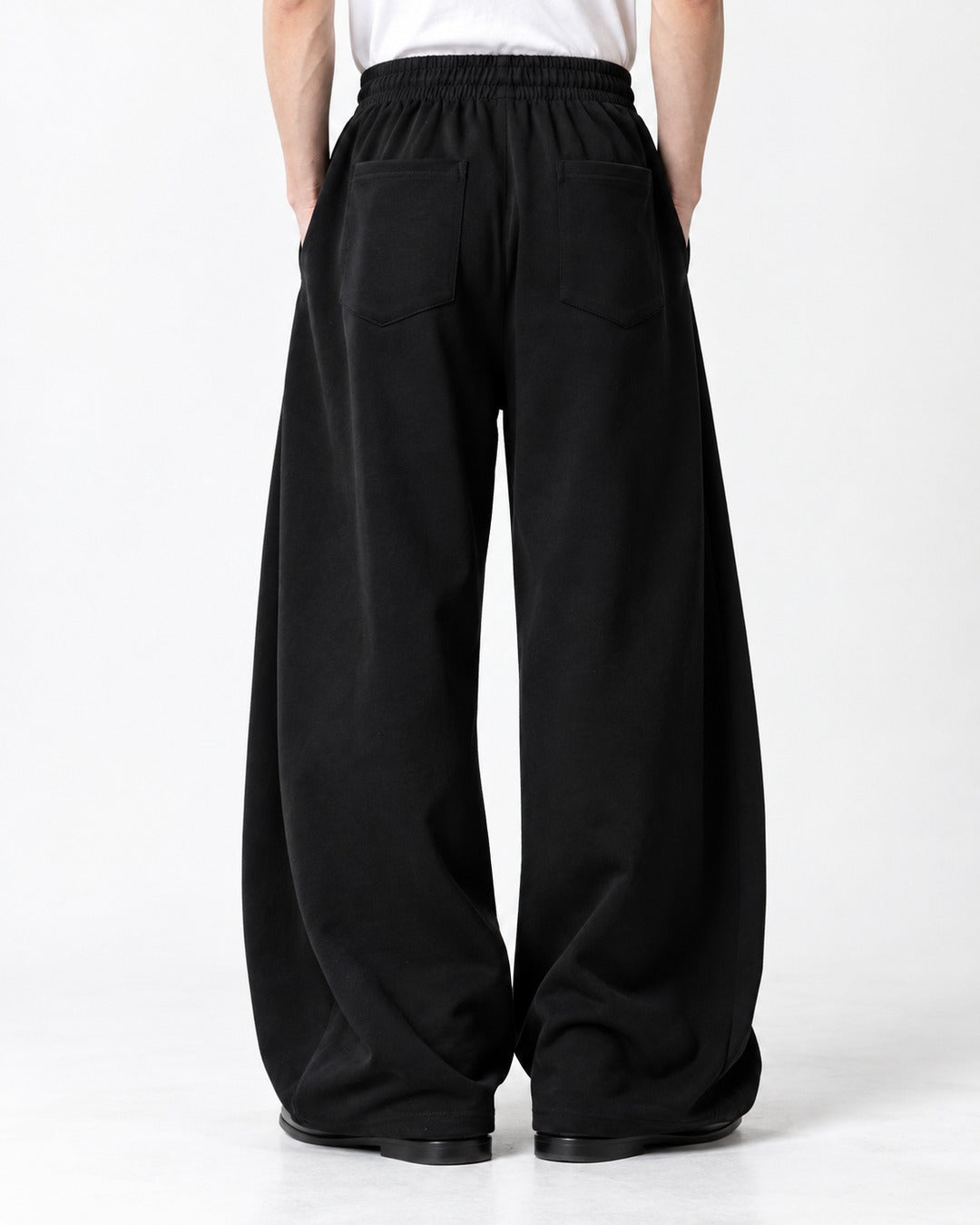 Cross Script Print Wide Sweatpants