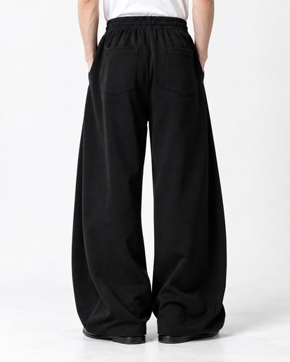 Cross Script Print Wide Sweatpants