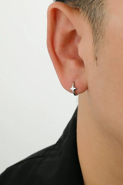Star Huggie Hoop Earrings
