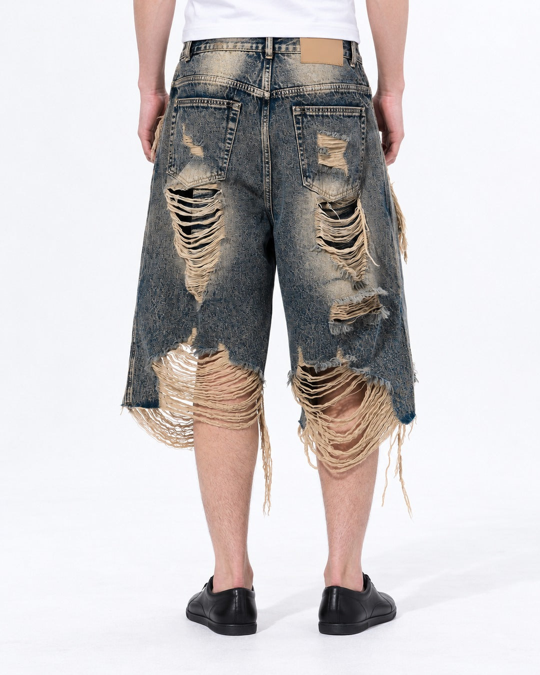 High Street Distressed Denim Shorts