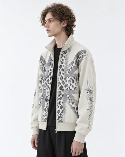 Leopard Union Jack Track Jacket
