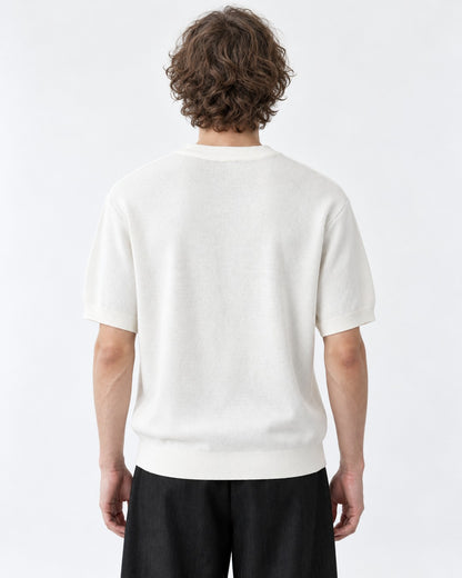Skull Cross Jacquard Knit Top