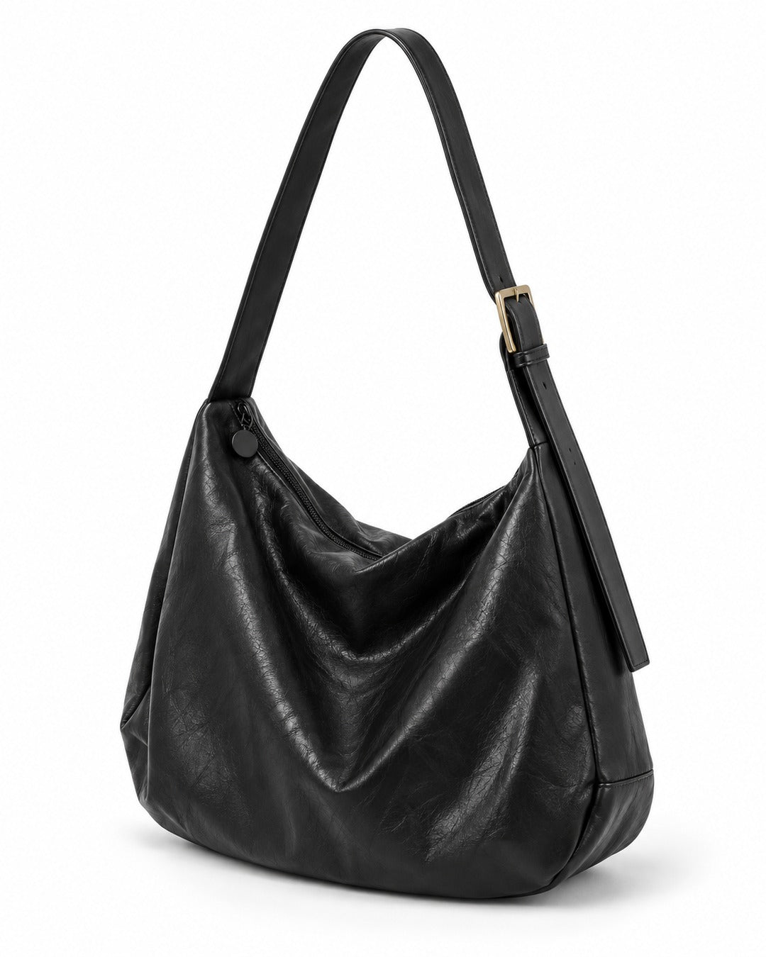 Slouchy Leather Hobo Bag