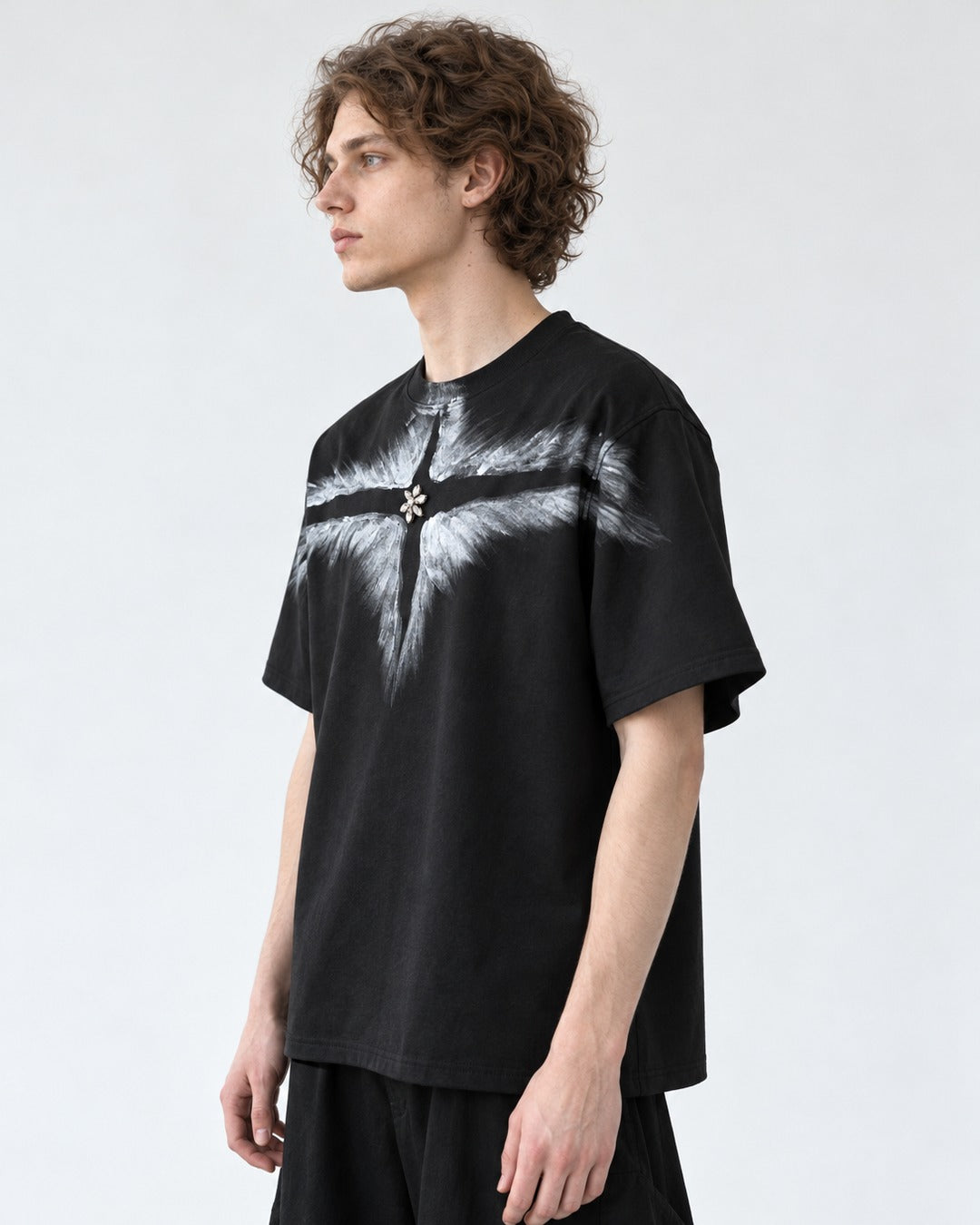 Crystal Wing Print T-Shirt