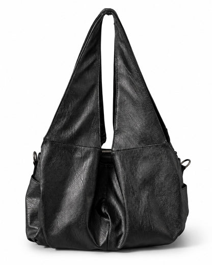 Pebbled Leather Slouch Tote