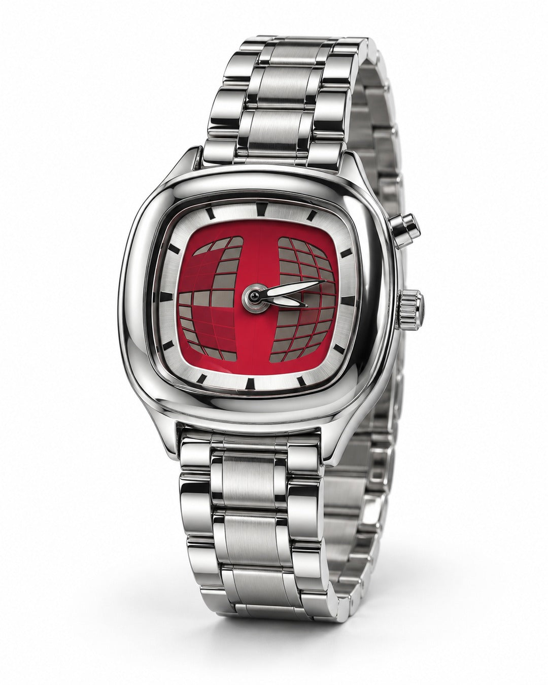 Square Scroll Dial Watch