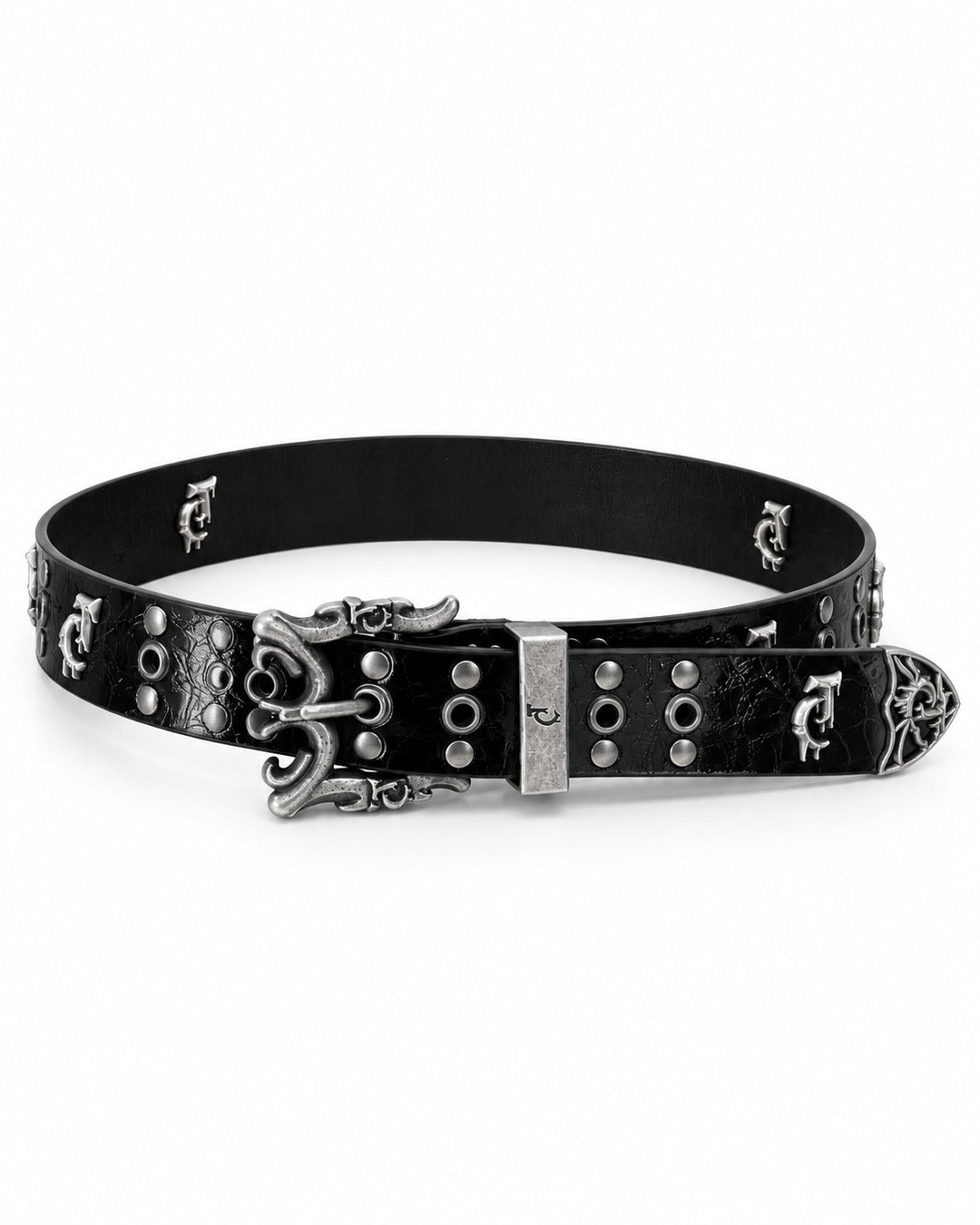 Gothic Scroll Stud Belt