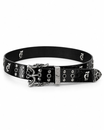 Gothic Scroll Stud Belt