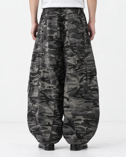 Camouflage Balloon Cargo Pants