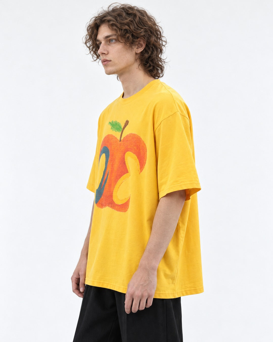 Abstract Apple Print Oversized T-Shirt