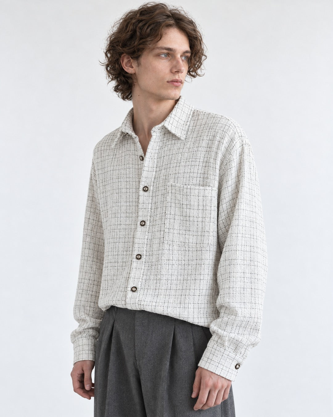 Tweed Check Shirt
