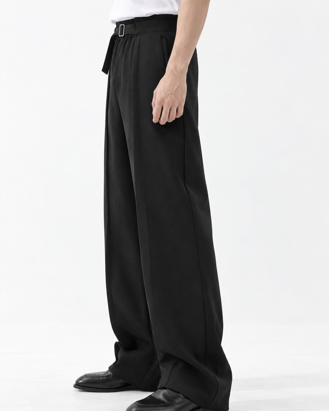 Curved Split Waistband Dress Pants