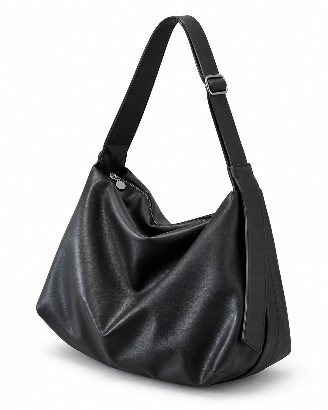 Slouchy Leather Hobo Bag