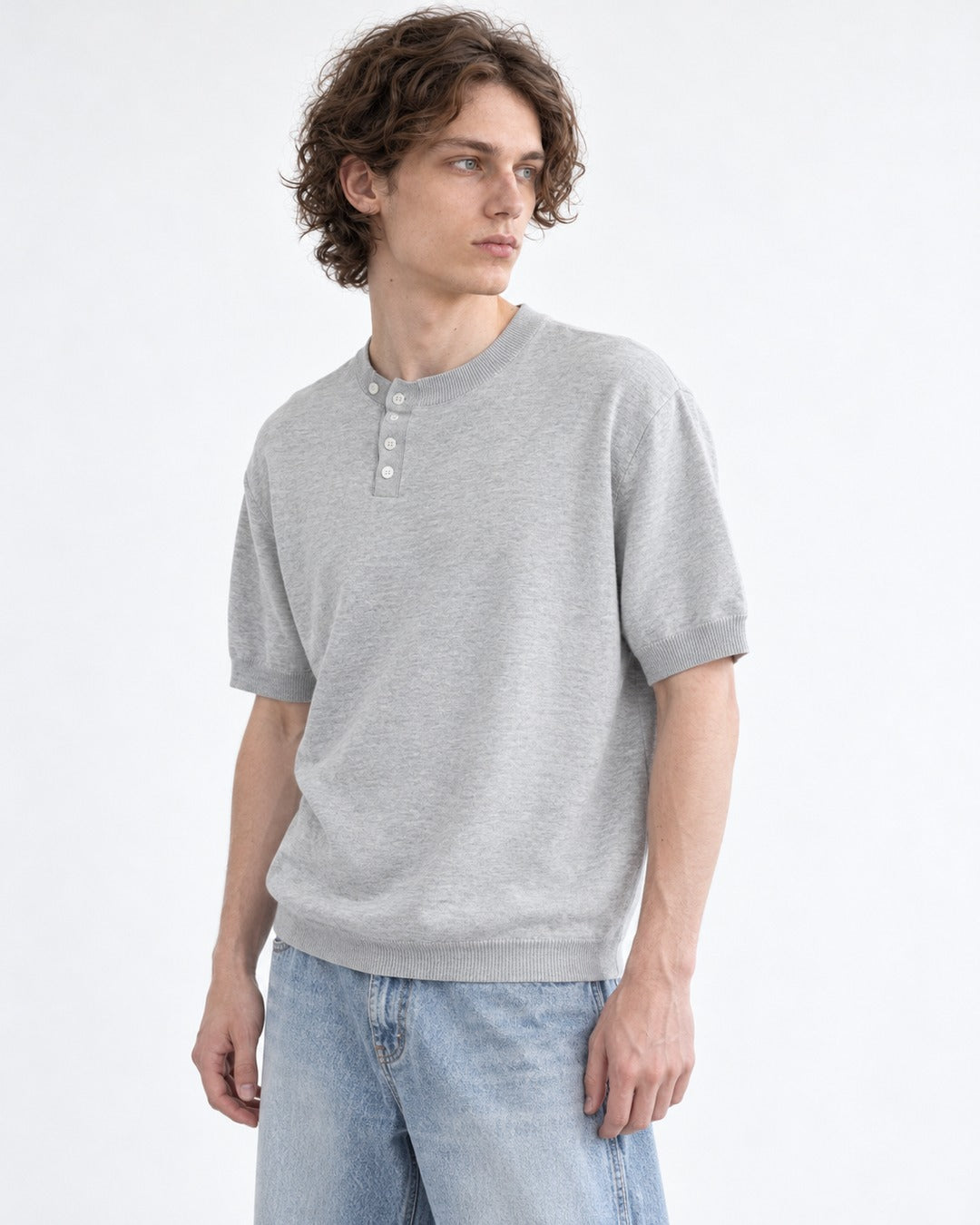 Crew-Neck Knit Top