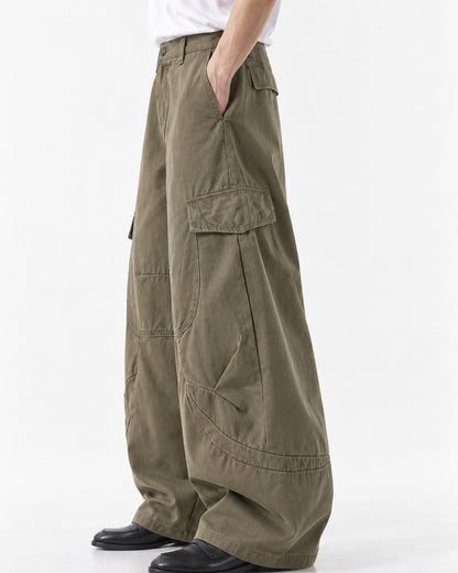 Curved Seam Balloon Cargo Pants