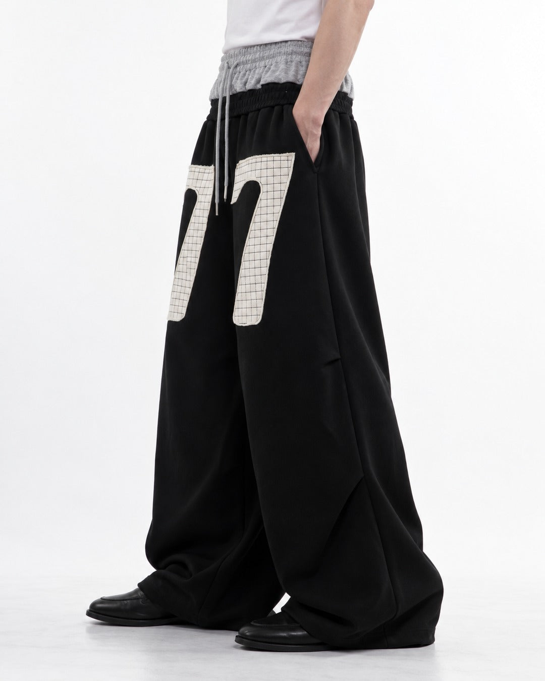 Number 77 Double Waistband Sweatpants