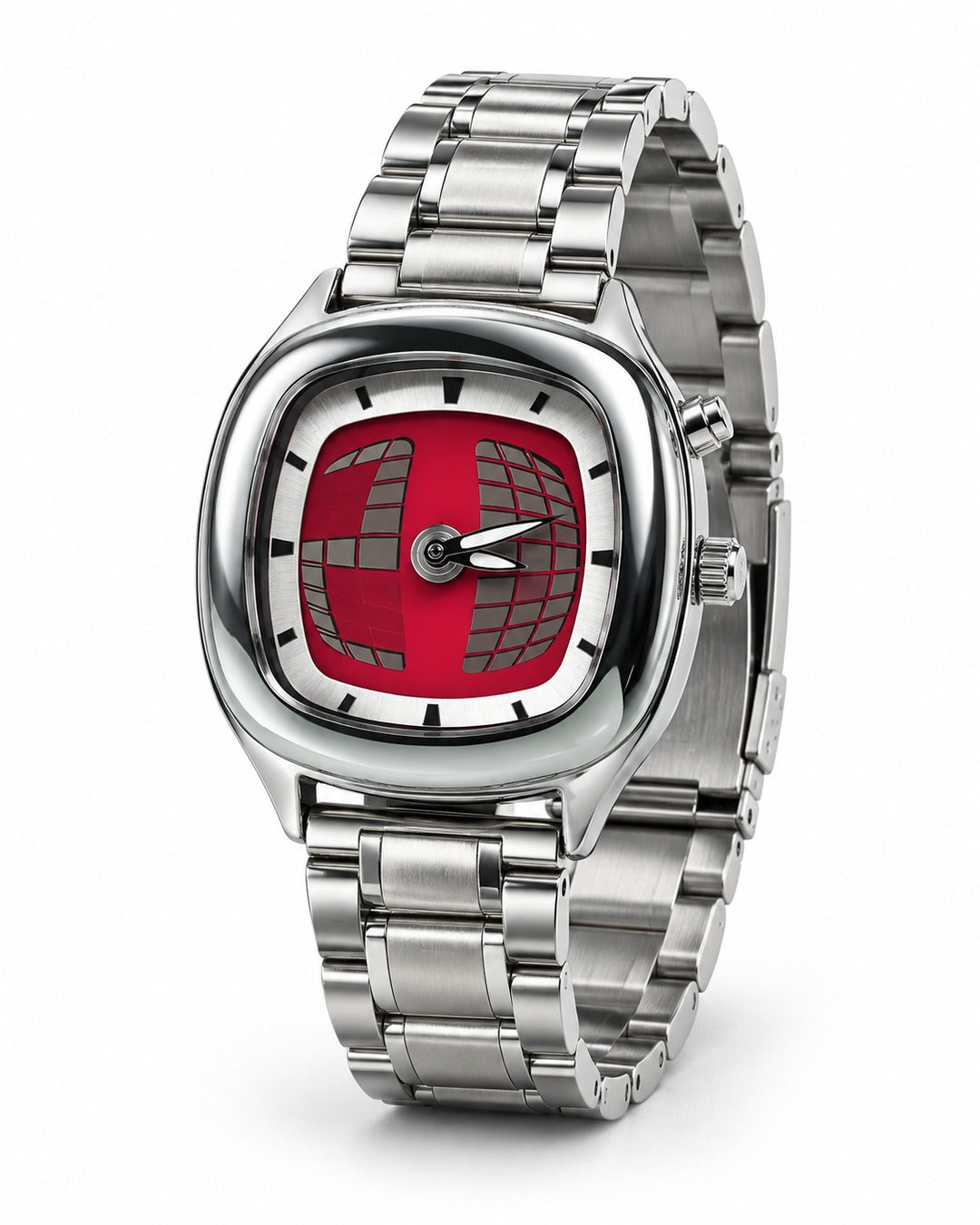 Square Scroll Dial Watch