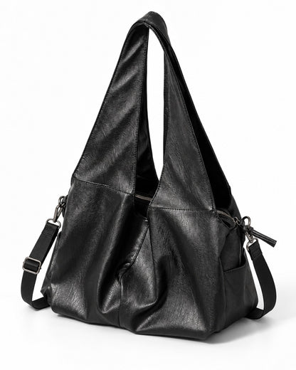 Pebbled Leather Slouch Tote