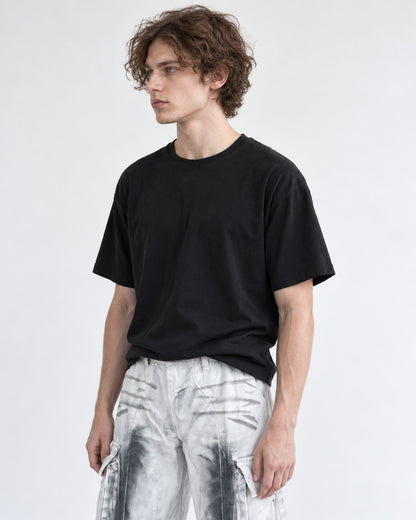 Ink-Washed Strap Cargo Pants