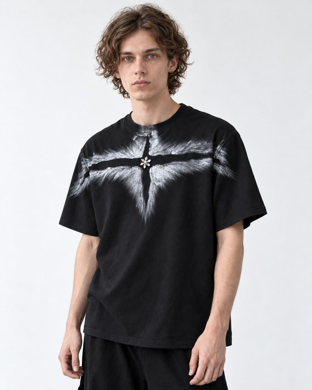 Crystal Wing Print T-Shirt