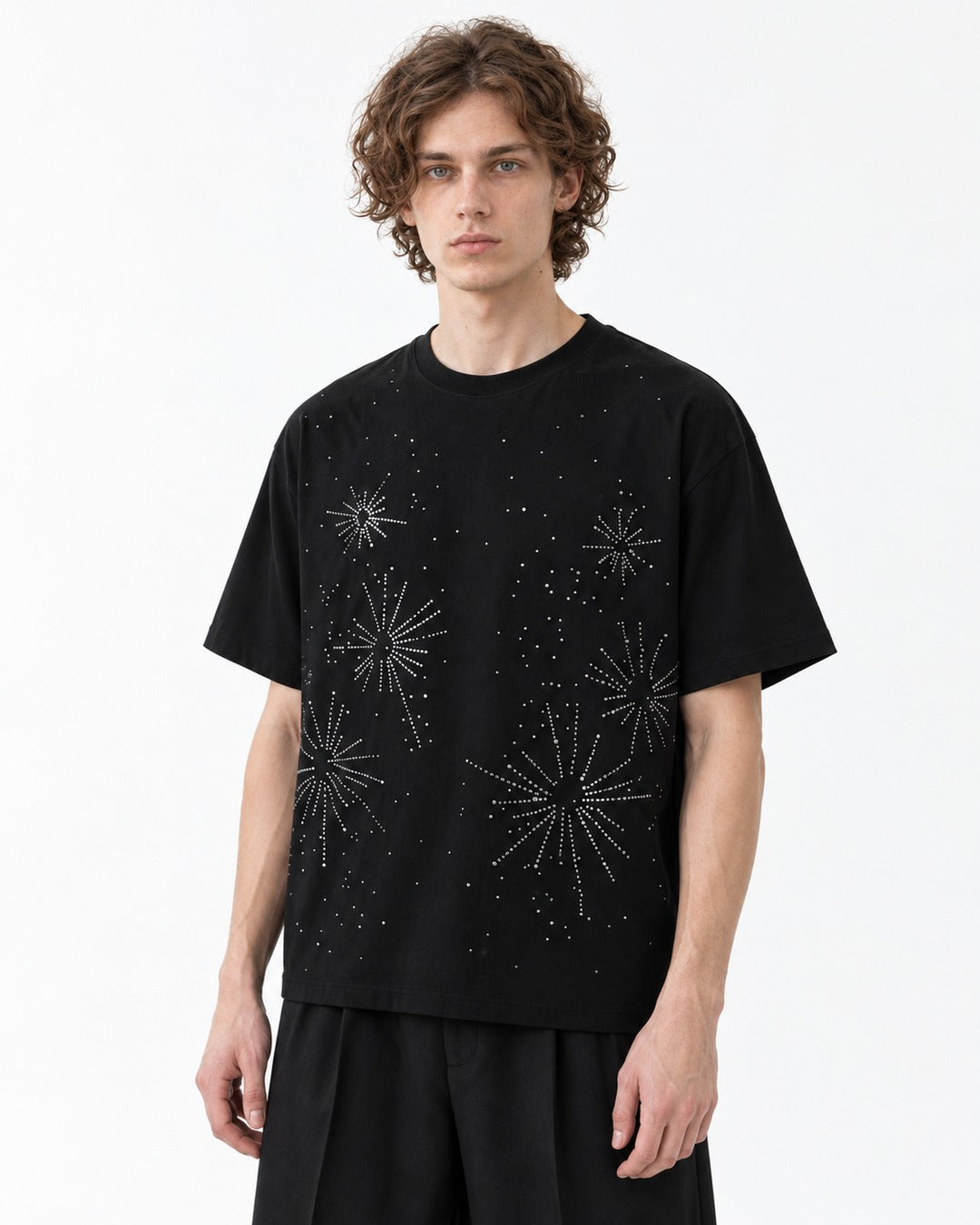 Rhinestone Fireworks T-Shirt