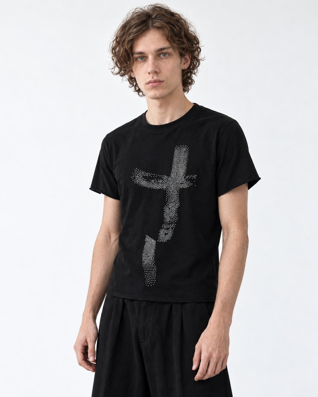 Rhinestone Cross T-Shirt
