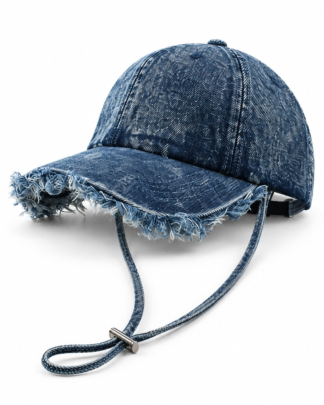 Frayed Denim Baseball Cap