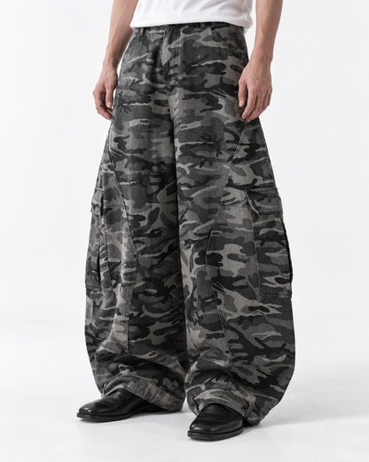 Camouflage Balloon Cargo Pants