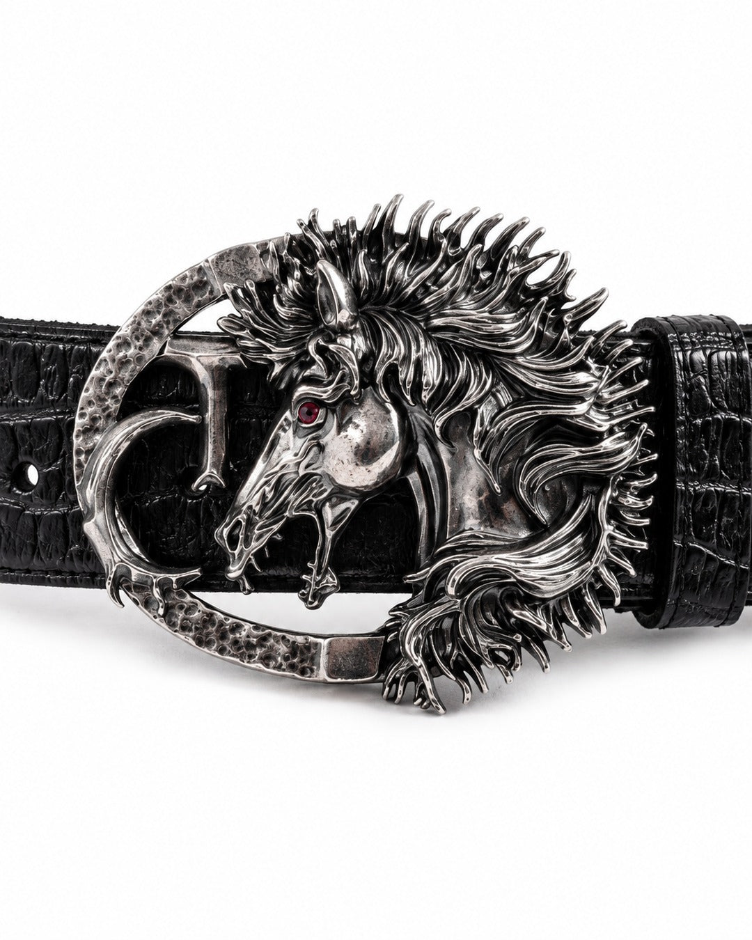 Horse Head Buckle Belt