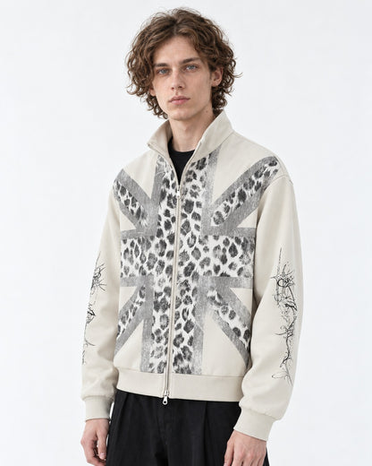 Leopard Union Jack Track Jacket