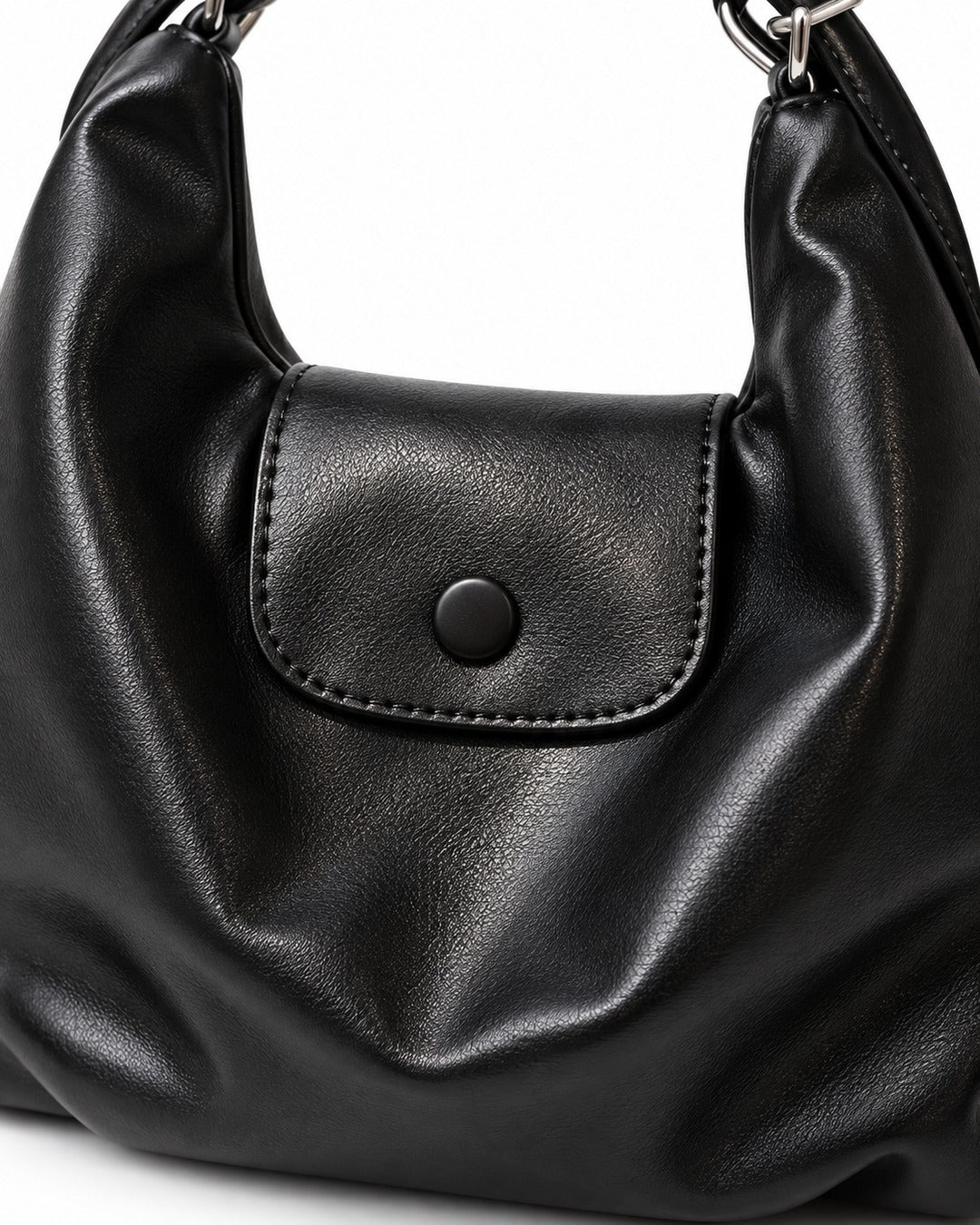Soft Leather Hobo Backpack