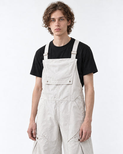 Wide-Leg Cargo Bib Pants
