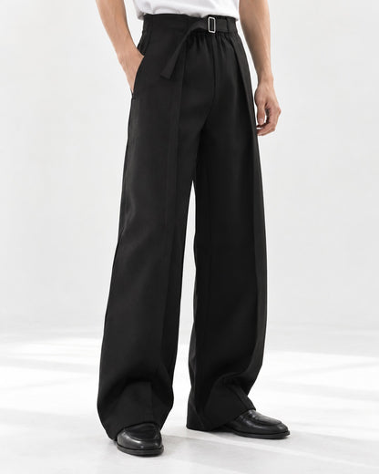 Curved Split Waistband Dress Pants