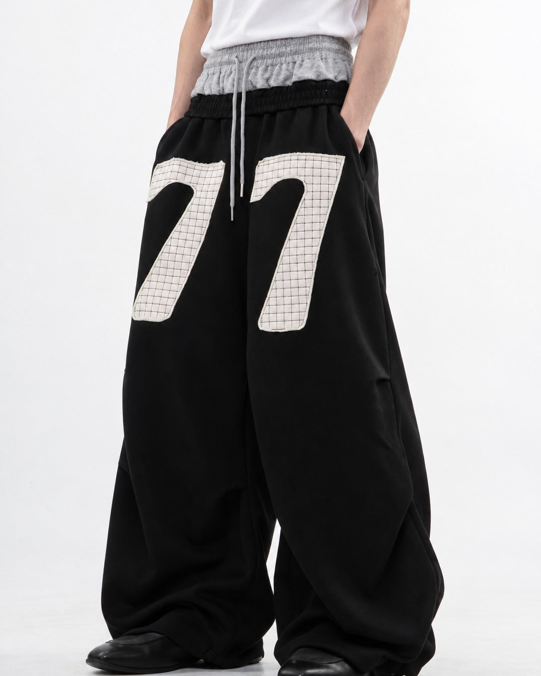 Number 77 Double Waistband Sweatpants