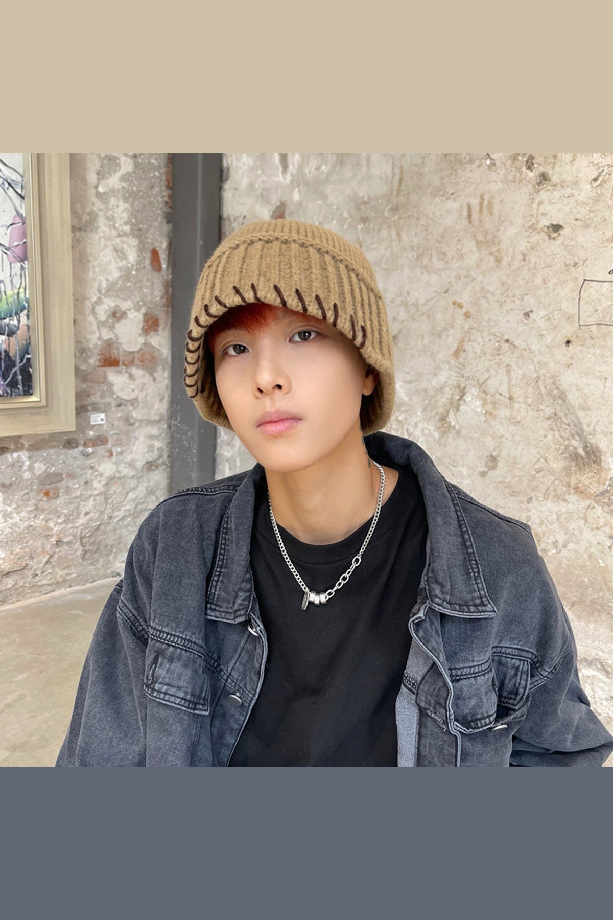 Chunky Knit Cuffed Beanie