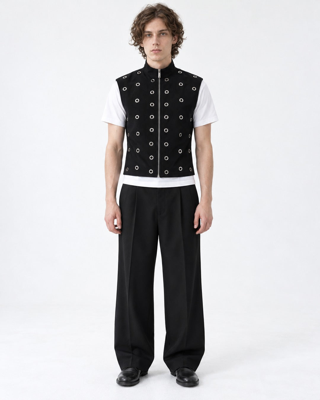 Black Metal Slim Vest