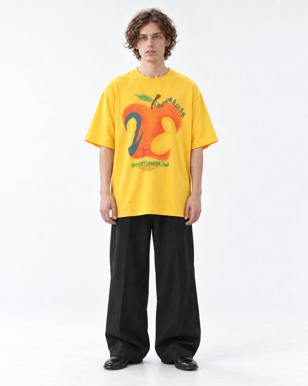 Abstract Apple Print Oversized T-Shirt