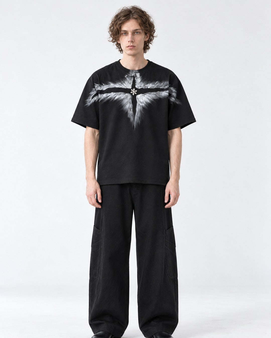 Crystal Wing Print T-Shirt