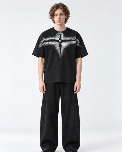 Crystal Wing Print T-Shirt
