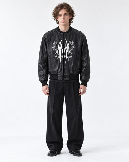 Tribal Embroidery Baseball Jacket