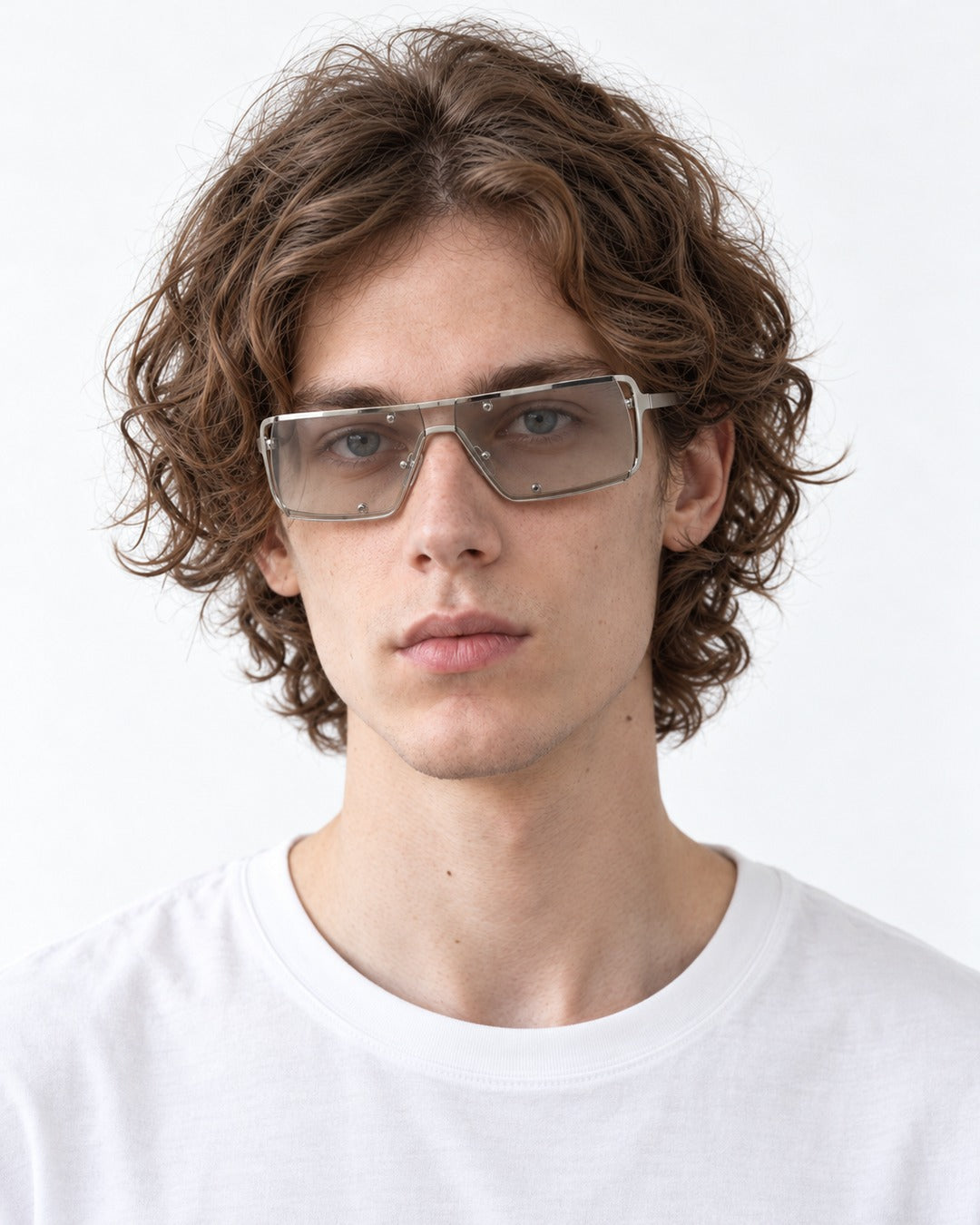 Rimless Shield Sunglasses