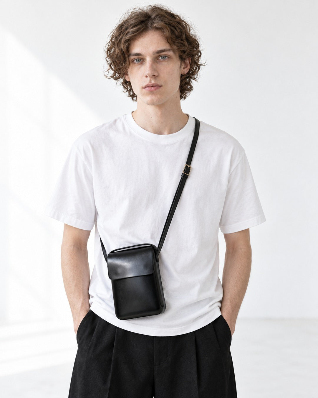Compact Flap Crossbody Bag