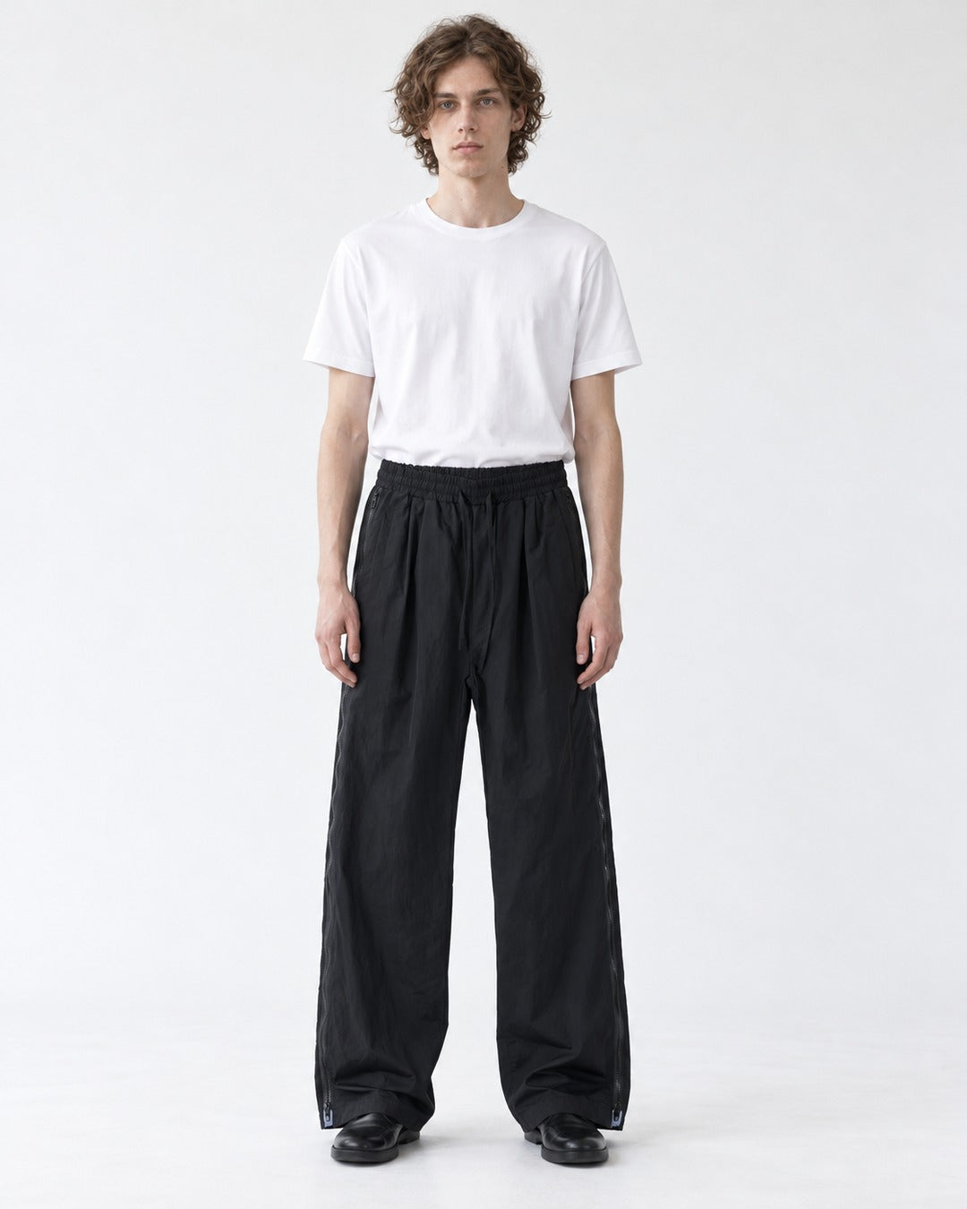 Side Zip Wide-Leg Pants