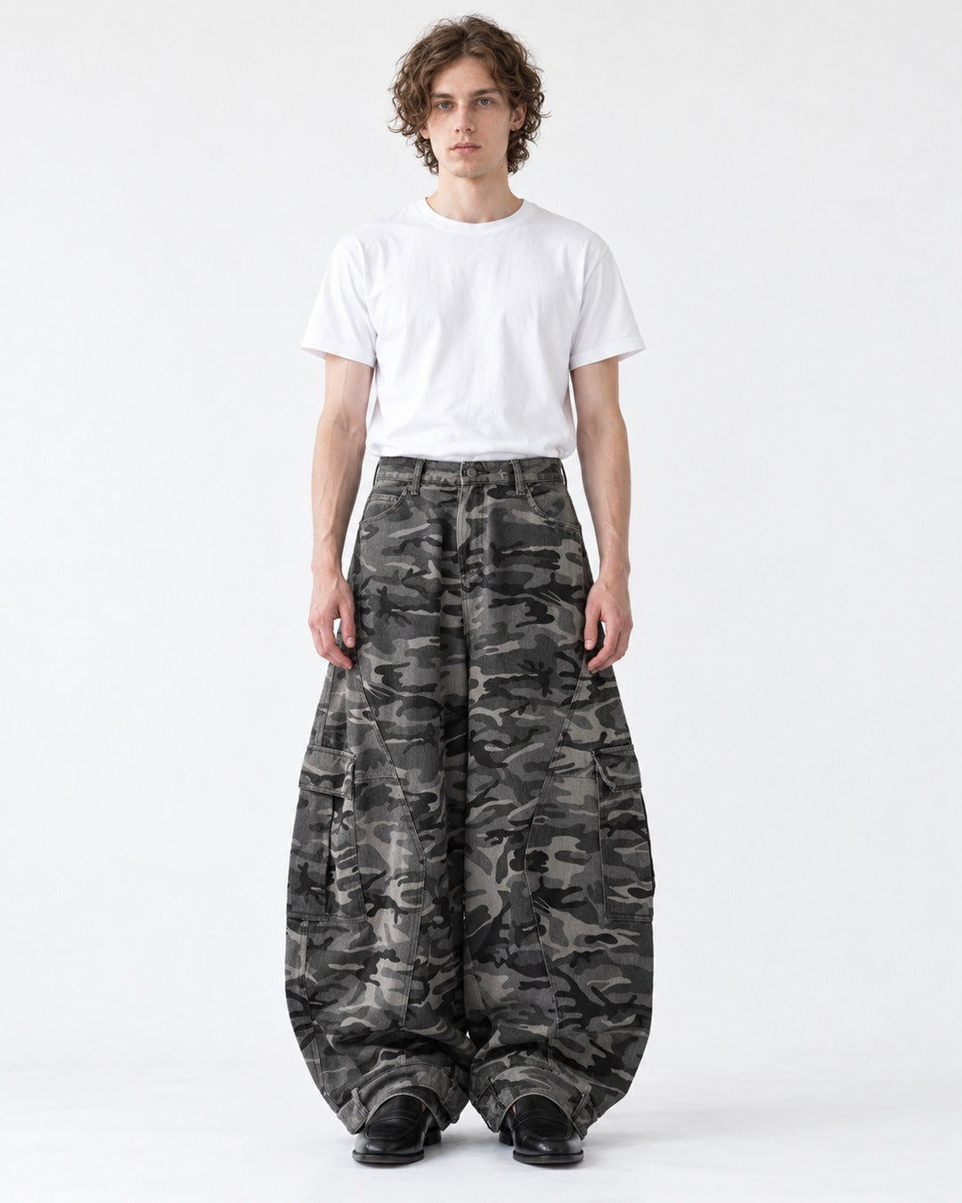 Camouflage Balloon Cargo Pants